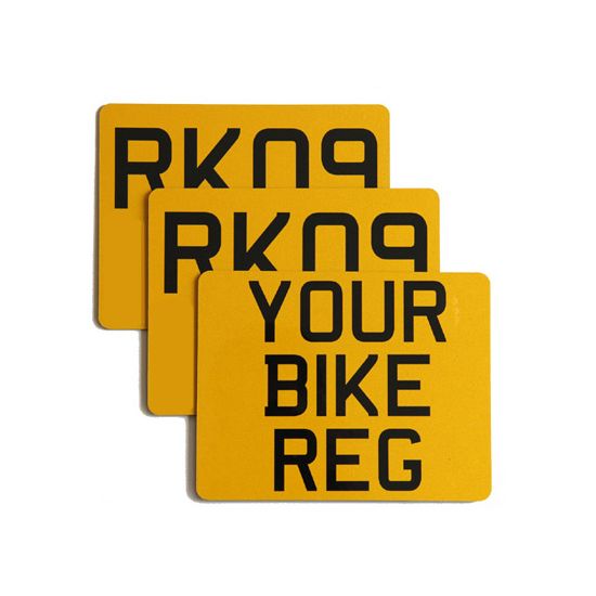 Standard Motorbike Number Plates